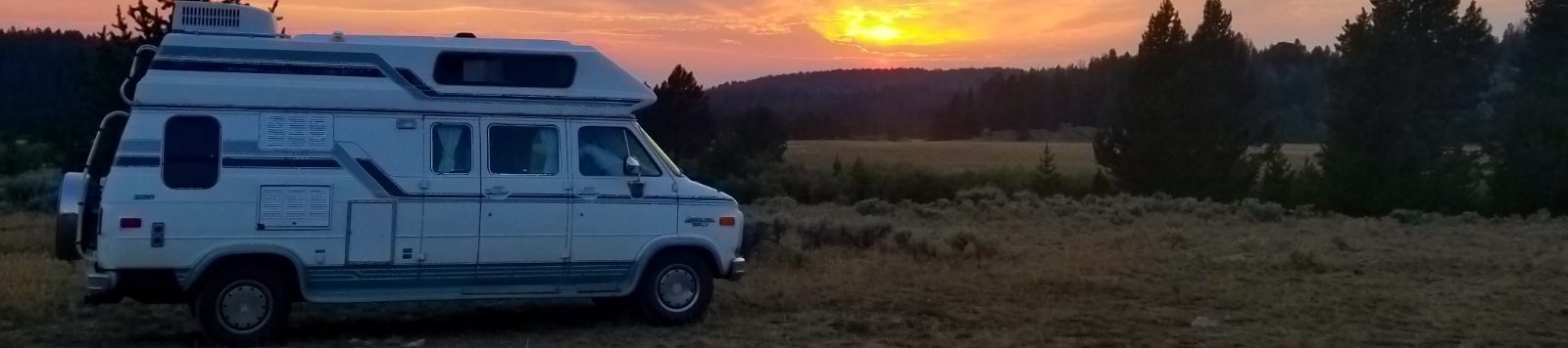 campervan sunset