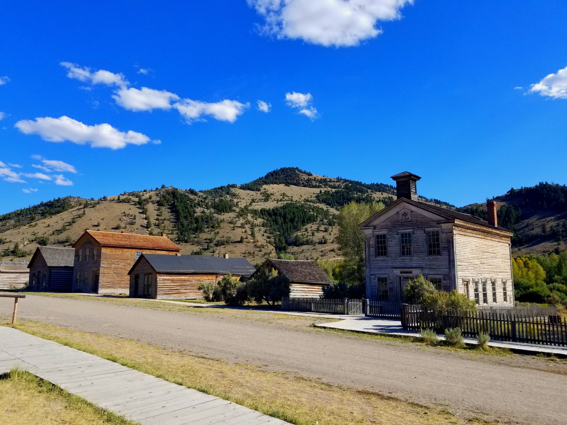 Southwest Montana ghost town Bannack State Park school house