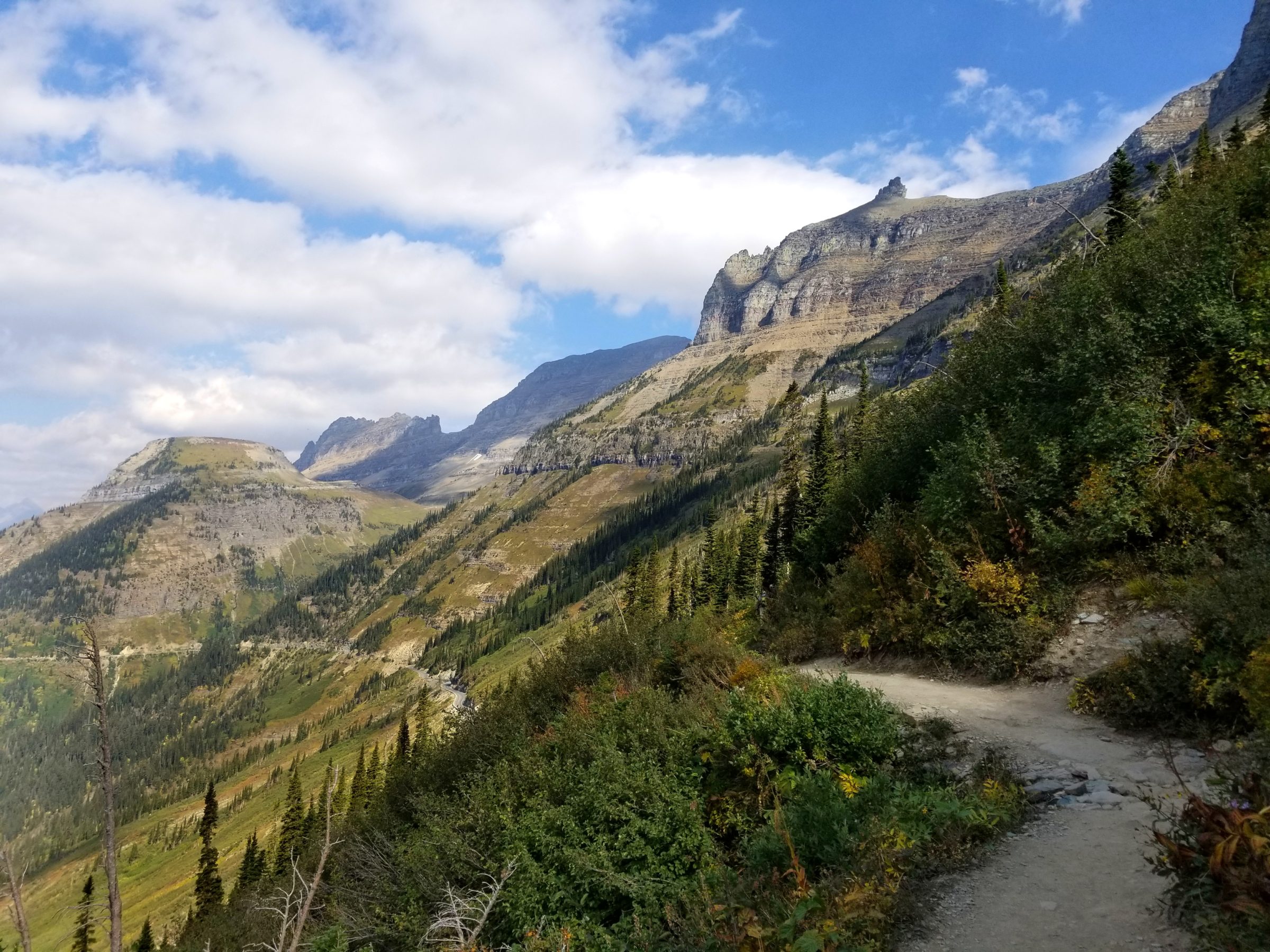 Highline Trail views in Glacier National Park