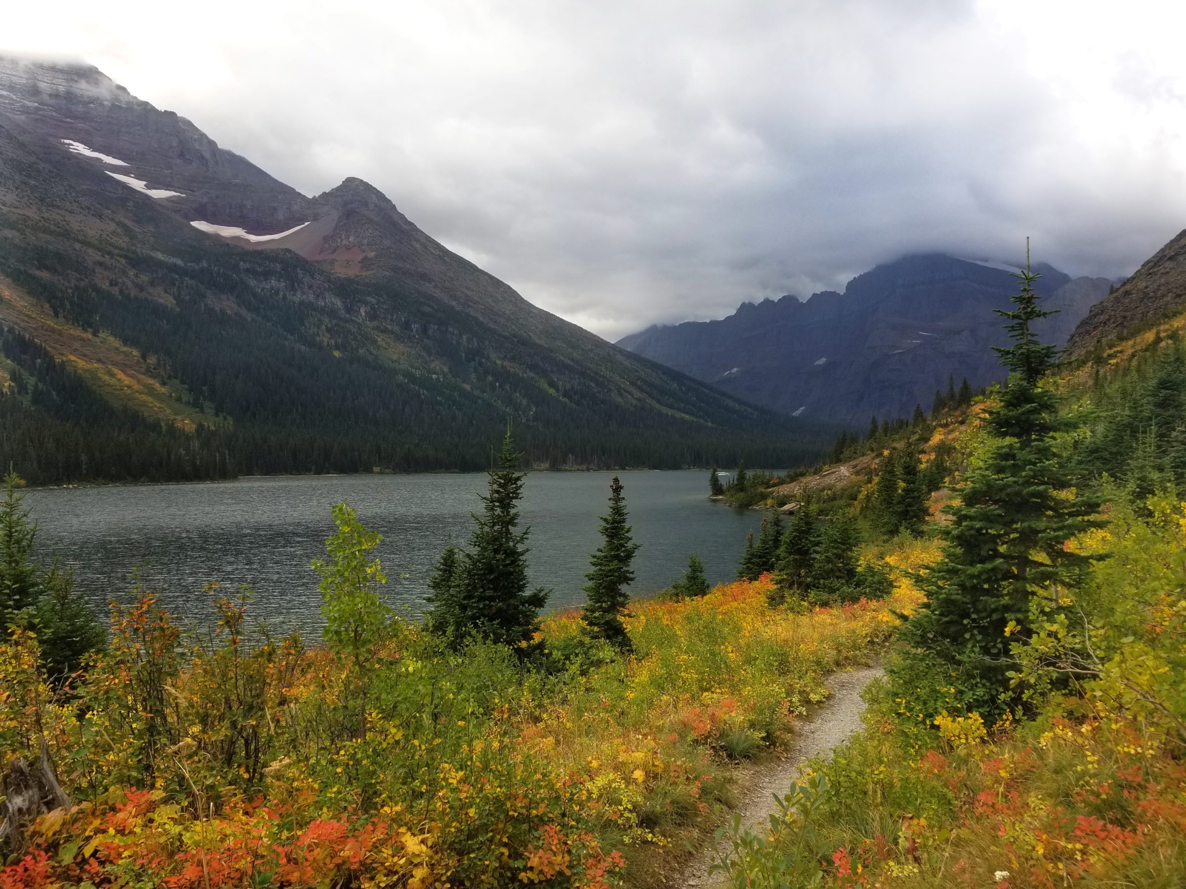 Lake Josephine in Glacier National Park