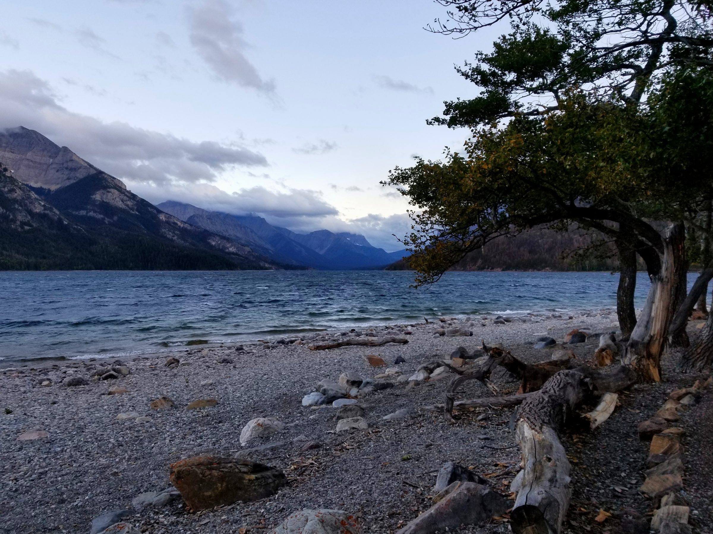 Upper Waterton Lake in Waterton Lakes National Park.