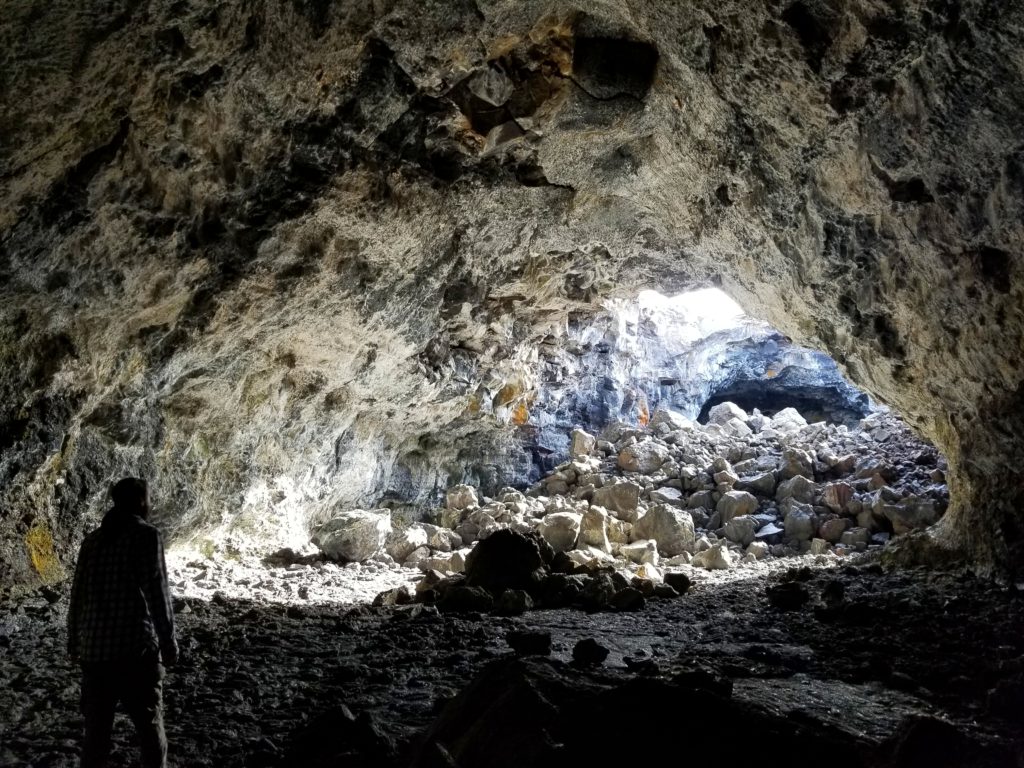 Indian Tunnel is our top pick out of the five lava caves you can explore at Craters of the Moon National Monument.
