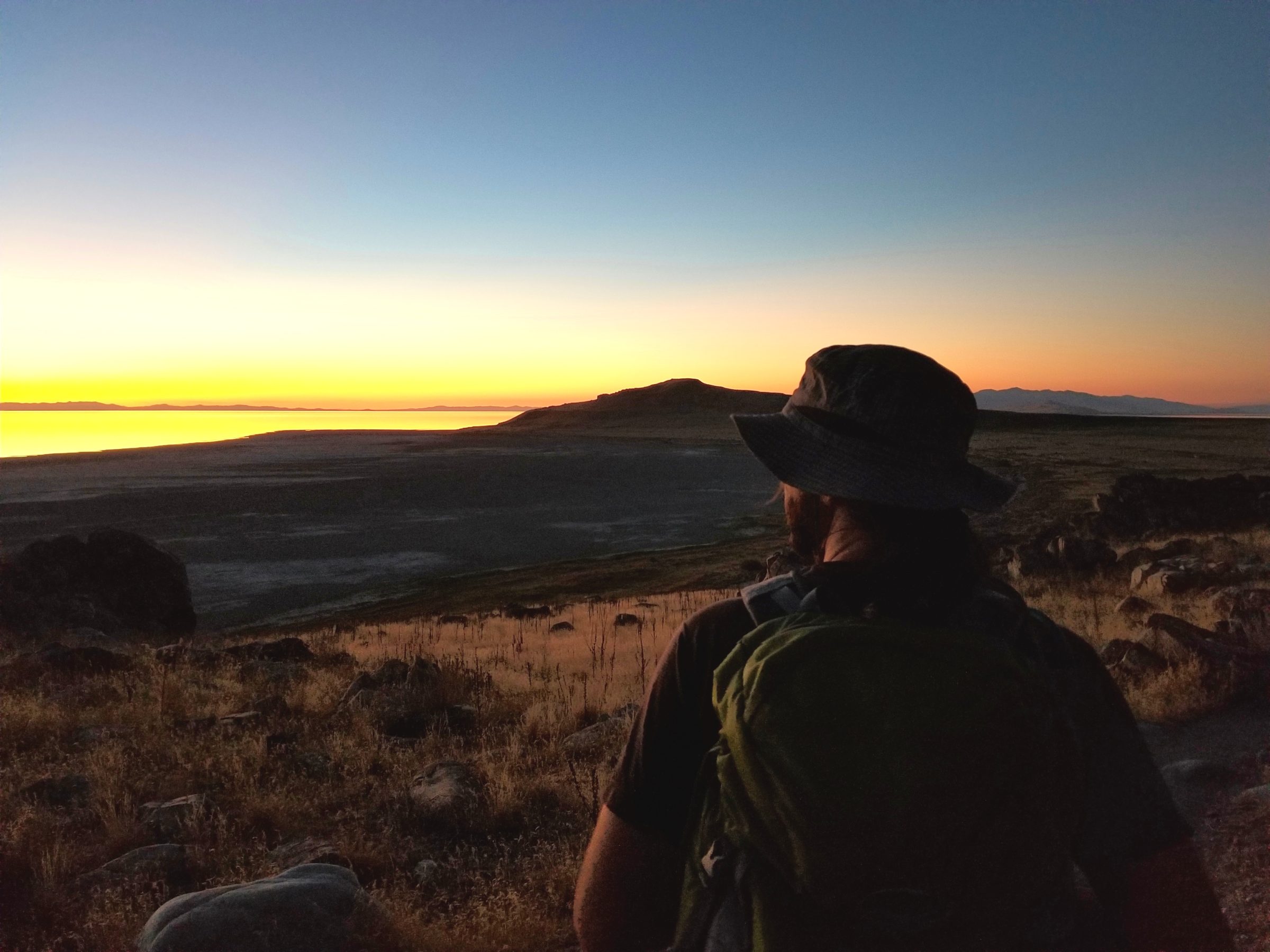 Buffalo Point in the distance on Antelope Island State Park