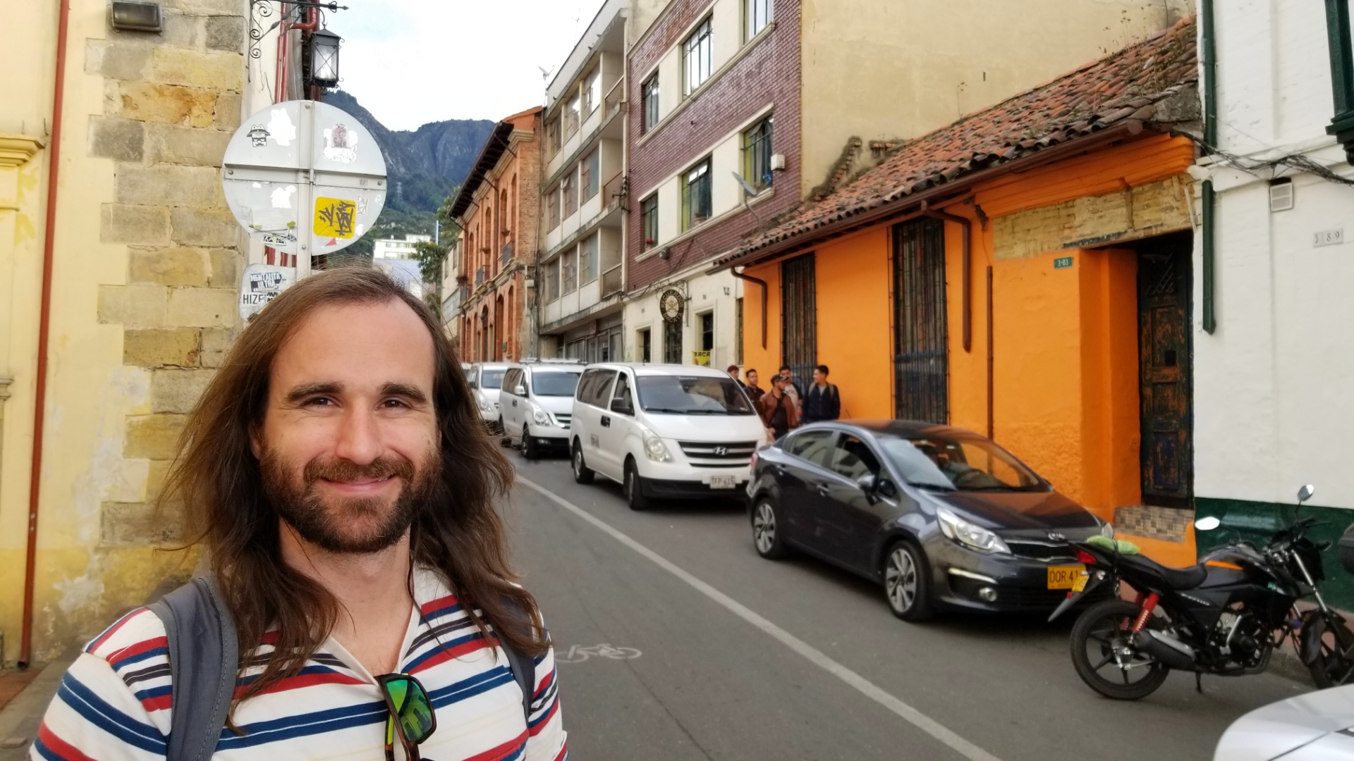 Jimmy exploring the streets of Bogota