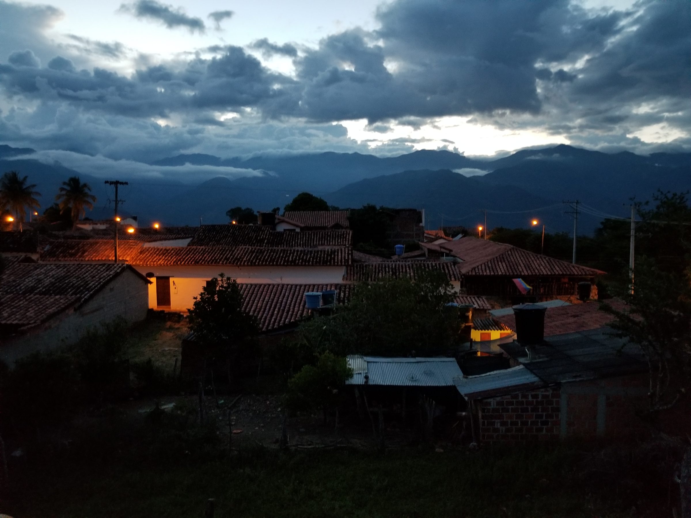 View from our room in Guane as we settle in for the night