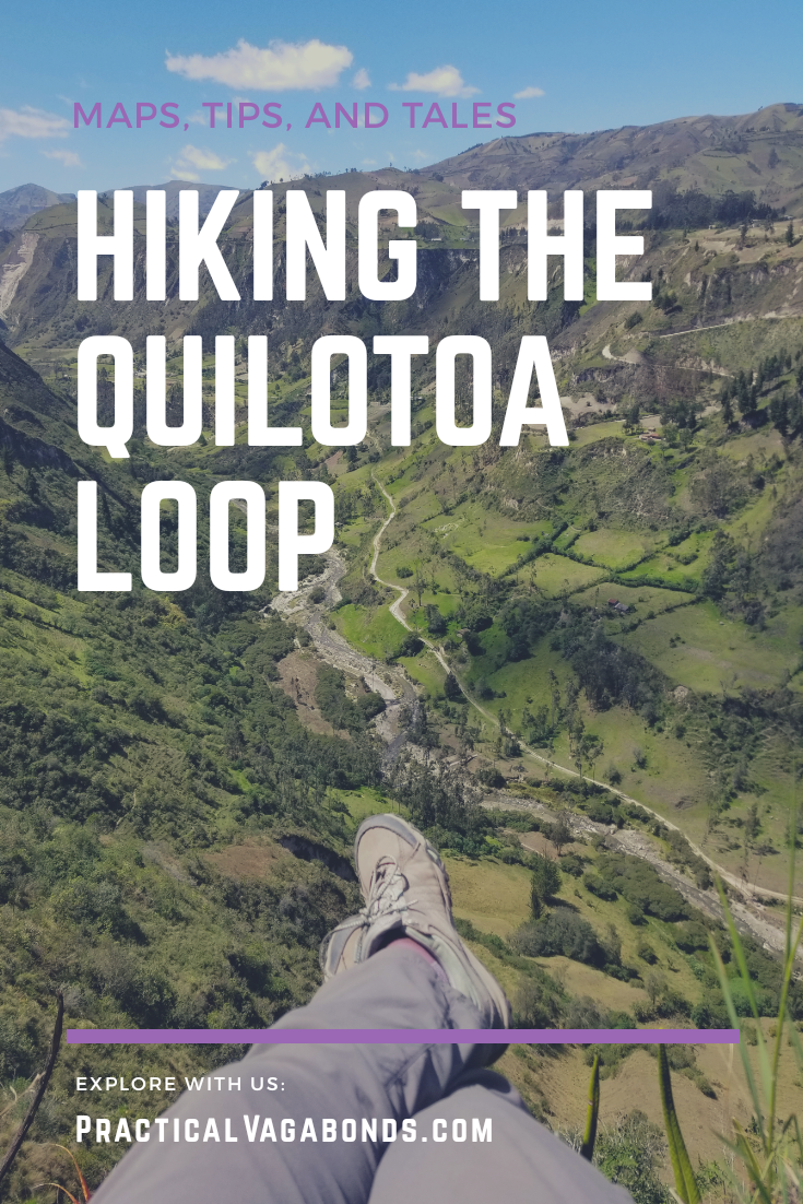 Hiking the Quilotoa Loop in Ecuador is a magical experience. Check out our free map and tips to help plan your adventure! #quilotoa #hiking #ecuador